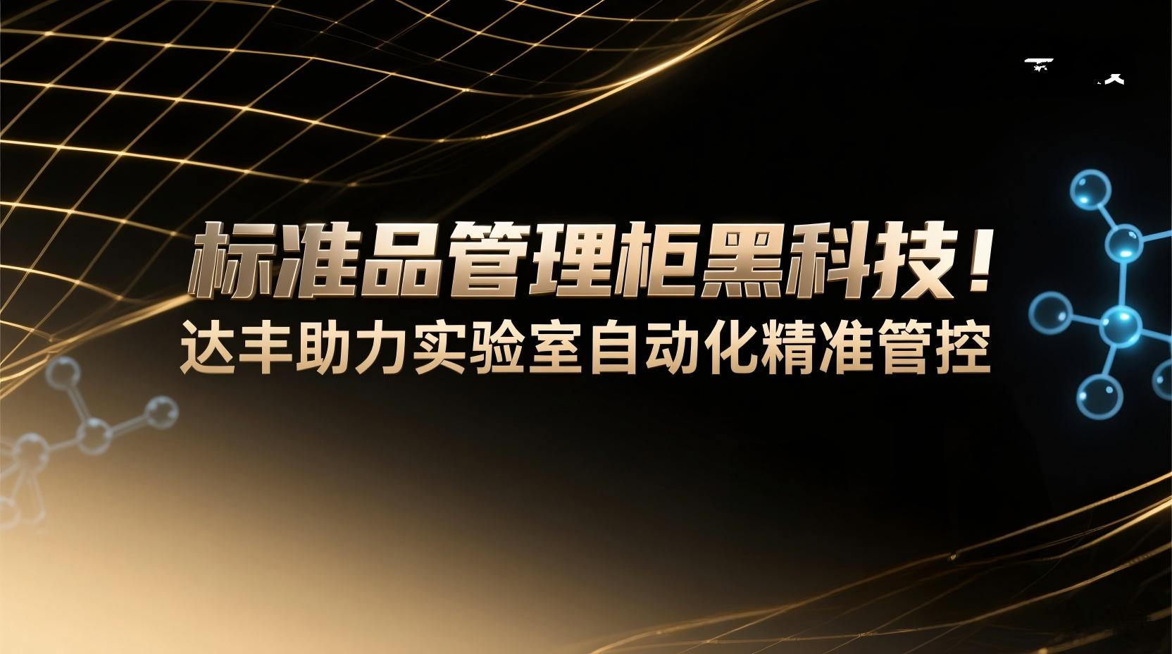 标准品管理柜黑科技！达丰助力实验室自动化精准管控